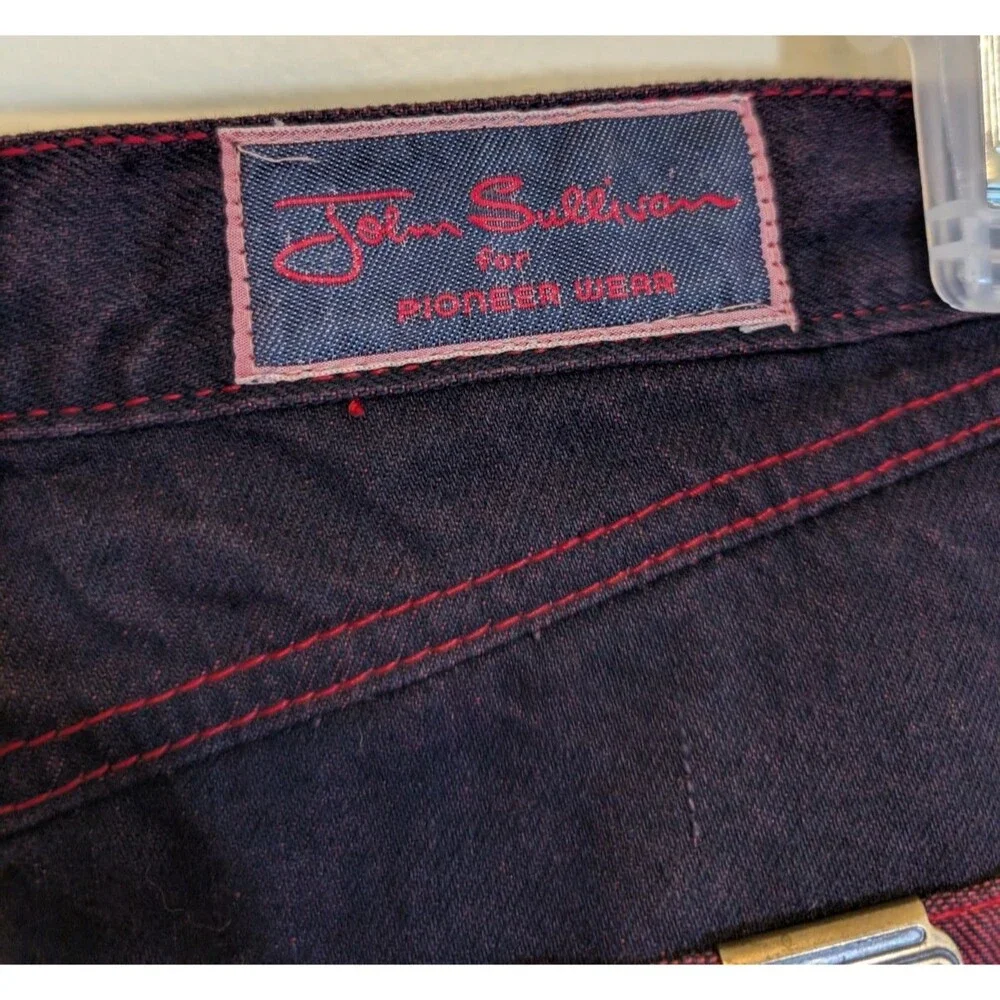 John Sullivan For Pioneer Wear Vintage Women Midi Skirt Denim Western Size 11/12